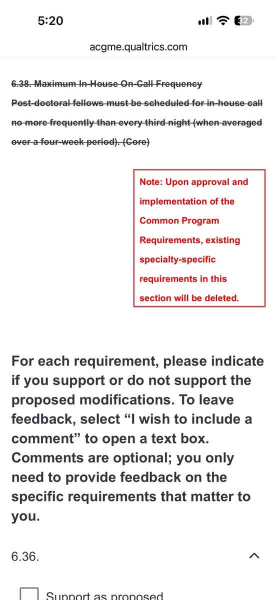 KlugmanMaddie's tweet photo. Protect house staff and our patients from excess call burden and inadequate time between shifts! Deadline (10/22) approaching to protest proposed loosening of work hours restrictions for trainees. Relevant sections are screenshotted. Survey here: https://t.co/UntcOVIVeb https://t.co/BLH7Xbs6bU