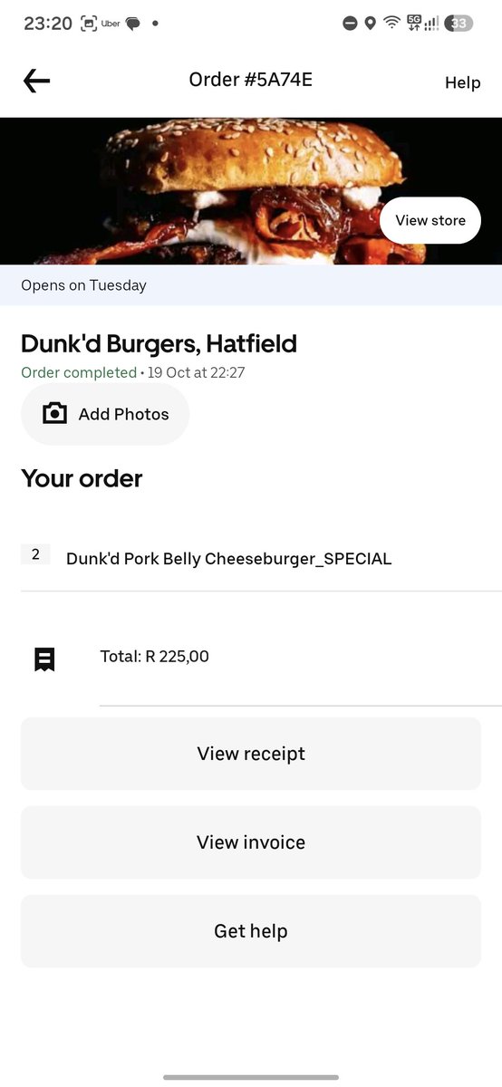 __gosh___'s tweet photo. I just got scammed and i need a refund.

This is so unbelievable. This store don't exist at leadt not according to the map.

On getting to the said location for pickup, it says order complete, please fix this asap.

I had to tip the driver extra R50 for this mess.

@UberEats https://t.co/oLyz7WGeyG