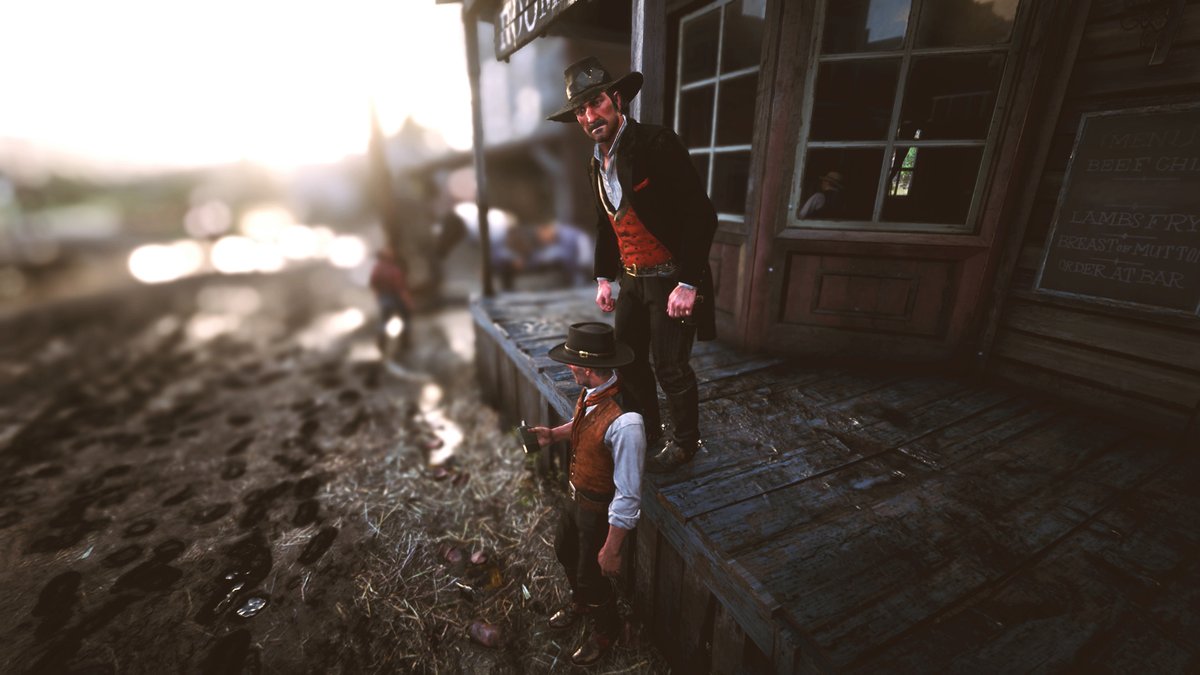 TigressRoaming's tweet photo. Just a couple of divas in the nitty gritty of Valentine.

(Two parter; rest of photoshoot in replies)

#rdrtwt #rdr2twt #RedDeadRedemption2 #RDR2 #RockstarGames #videogames #virtualphotography #VPWorld #VPRT https://t.co/IRXUylrZvA