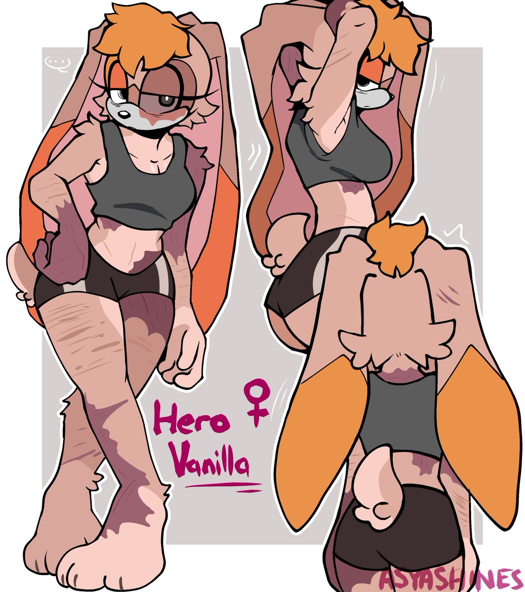 AsyaShines's tweet photo. Vanilla the rabbit in my au, Rebellious Alternative universe (RebelAu) REDESIGNED https://t.co/5ly33V5BZL