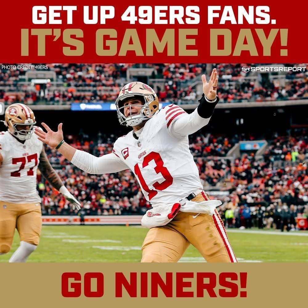 tdgreer42's tweet photo. It's Game Night MNF @Supraez @dwelch85 @49ers0420 @NinerTribe004 @PatrickWillis52 @frankgore @JohnLynch49ers @BrockPurdy13 @MacJones_10 @JuiceCheck44 @CMC22 @Gkittle46 @19problemz @MikeEvans13_ @isaccguerendo @JordanJames_24 @jaketonges @S1ickSzn #BeatTheCommanders ๐๐๐๐๐๐ https://t.co/4tiVMFJ2l7