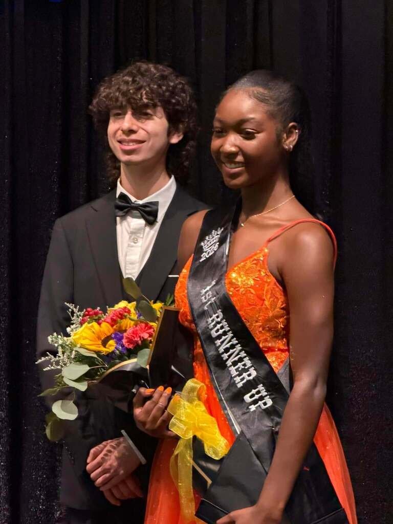 AlvinISD's tweet photo. Congratulations to ICHS senior Christa Lauderdale, on being named 1st Runner-Up in the 2026 Brazoria County Fair Queen Contest, and MHS’s Leylin Tentory, on being named 2nd Runner-Up! We’re proud of these young ladies for representing Alvin ISD so well! #WeSeeYou https://t.co/t0Z7RMMHtn