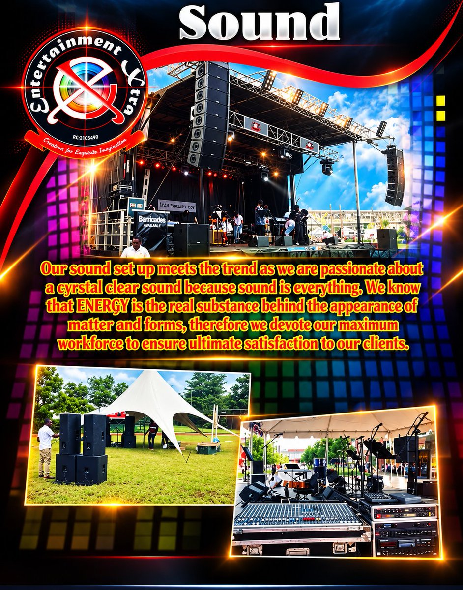 enter10mentxtra's tweet photo. 🎉 TURN EVERY EVENT INTO AN UNFORGETTABLE EXPERIENCE! ✨

At Entertainment Xtra, we deliver world-class event production 

📍Available for events nationwide Book your event today and let us create an experience your audience will never forget https://t.co/QXjmQDtZxo