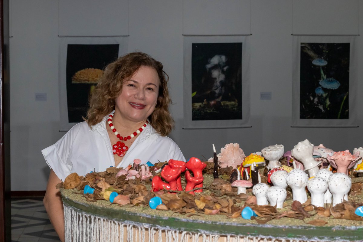 Ulibro's tweet photo. 🍄 ¿Qué secretos esconde la vida bajo nuestros pies?

Funga, la instalación de Liliana Rodríguez, nos invita a descubrir el universo de los hongos de Santander a través del arte y la cerámica.

📍 Visítala en La Casona hasta el 5 de noviembre. ¡Te esperamos!

#ArteYCultura https://t.co/tz0jRR5VVE