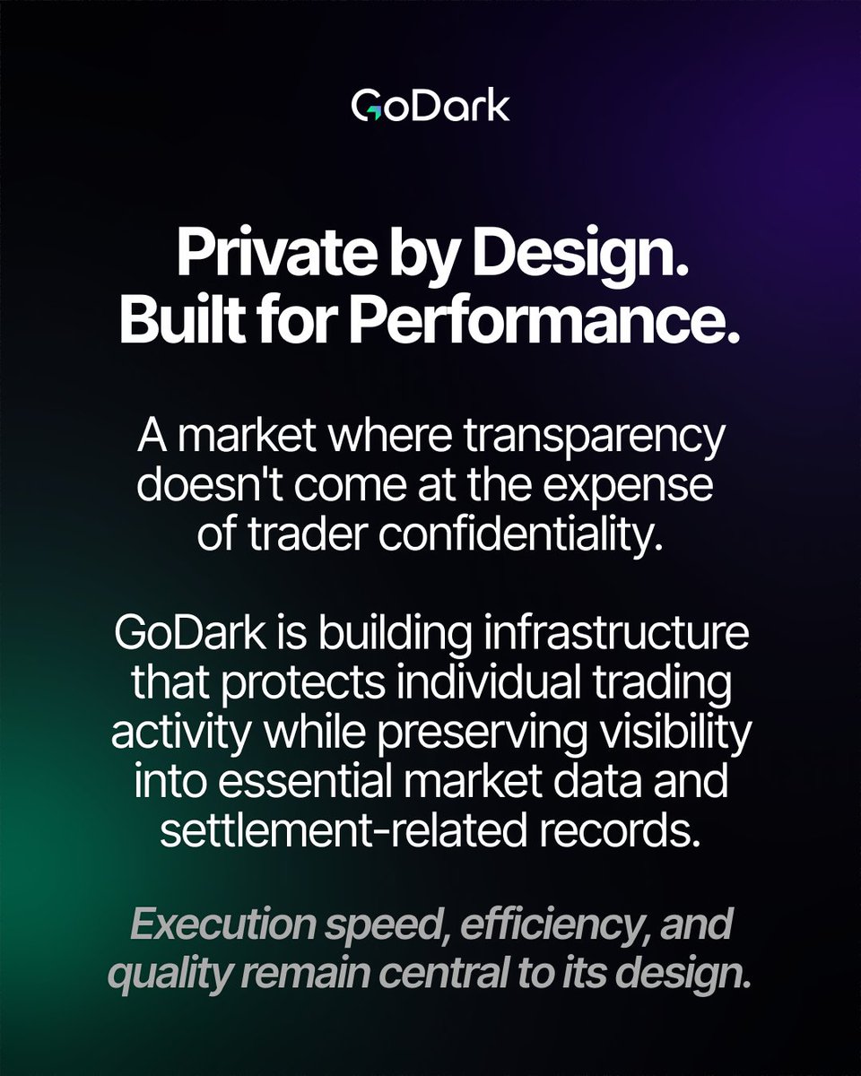 GoDark's tweet photo. A closer look at GoDark's approach to private execution, market transparency, and the infrastructure behind it.

Inside GoDark: A New Approach to Private Trading.

New article coming October 21. https://t.co/JO4skwCCtZ