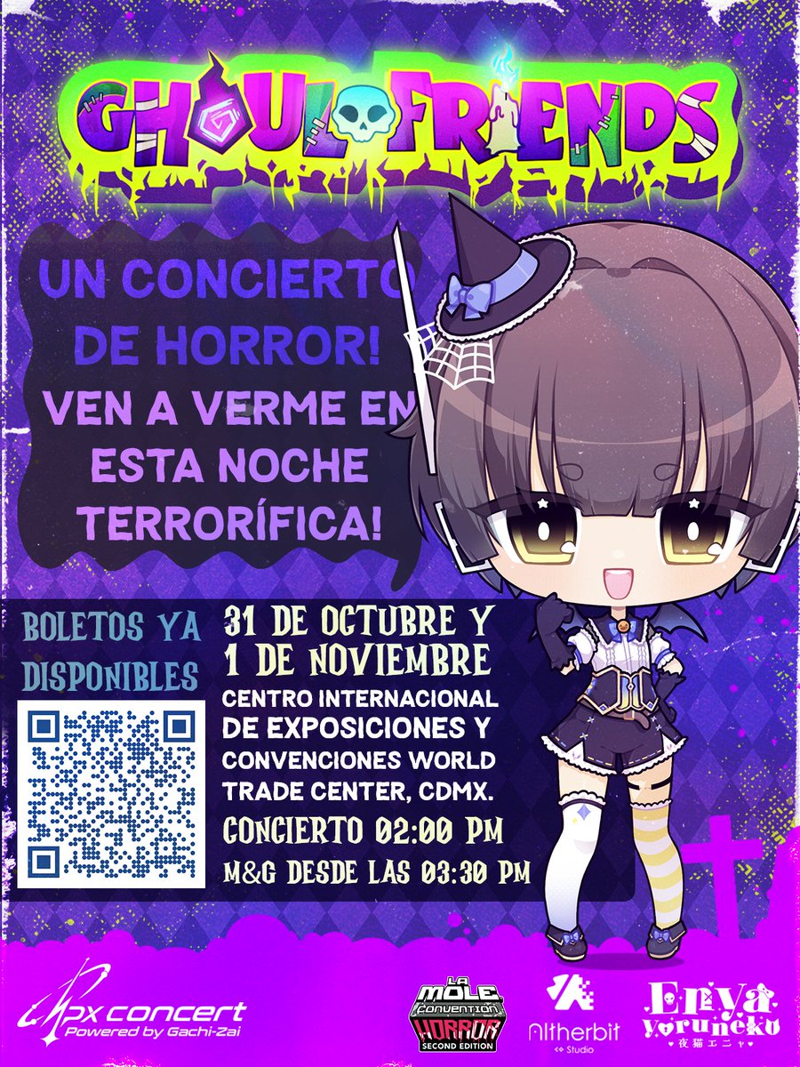 puparoid's tweet photo. algo se avecina a CDMX en la Mole...!!

un concierto? meet &amp; greet?? merch???
pero es... espeluznante!! 🎃

vamos a estar cantando y dándolo todo el 31 de octubre y 1 de noviembre con las chicas hermosas de GHOULFRIENDS! 💙 estén atentos a más info! https://t.co/LLUopmJkSd