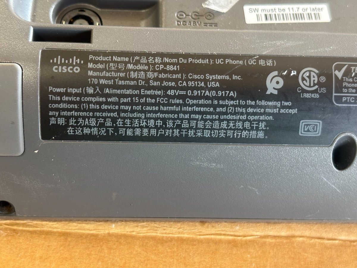 AstroBo04832444's tweet photo. Cisco 8841 Phones https://t.co/EegnMGsYwS