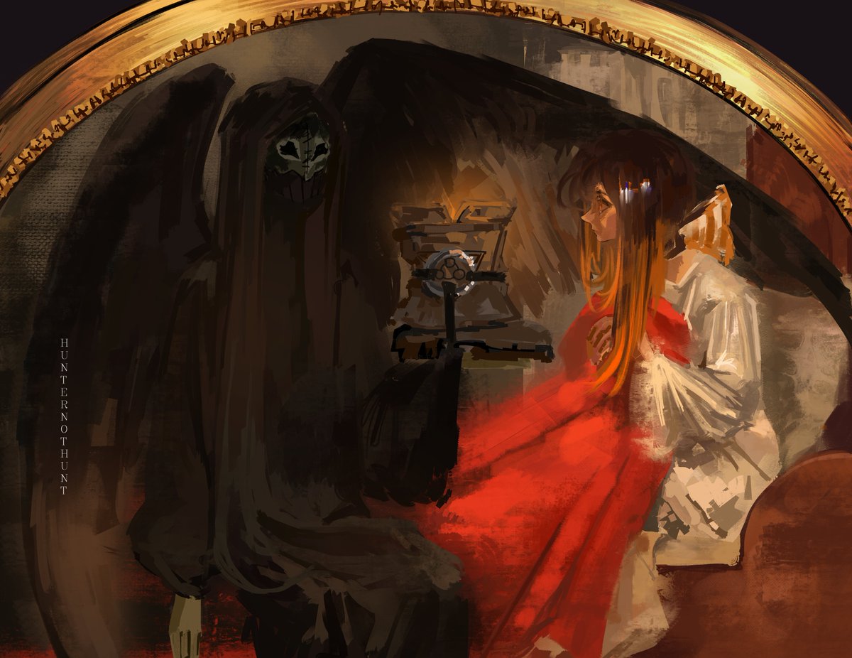 hunternothunt's tweet photo. Death and the Maiden 
ref: Marianne Stocks
#GACHIAKUTA #gachiart https://t.co/5xcb3cOn7U
