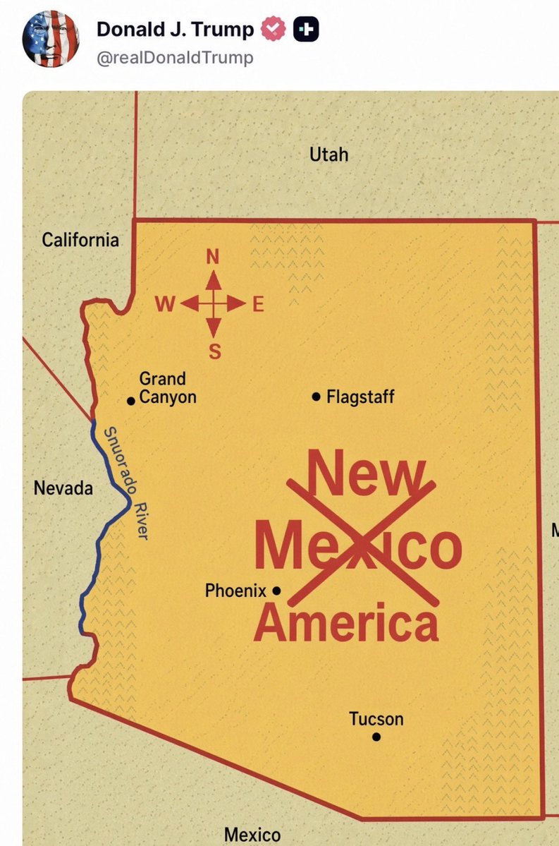GaryPetersonUSA's tweet photo. President Trump has every right to name New America, as our founders designed the executive branch to name all 50 states upon signing the constitution. https://t.co/FjdAszp5Pd
