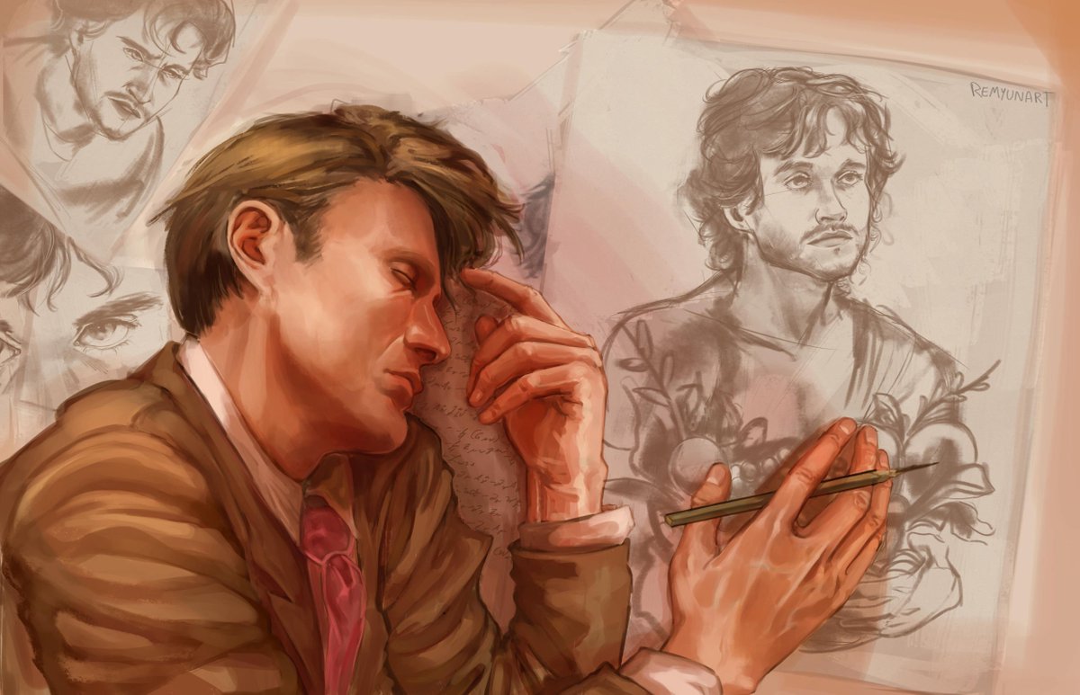 remyunart's tweet photo. "I believe some of our stars will always be the same. You entered the foyer of my mind and stumbled down the hall of my beggings"

| #Hannigram #Hannibal #WillGraham #MurderHusbands | https://t.co/Fg0N7Ps83J