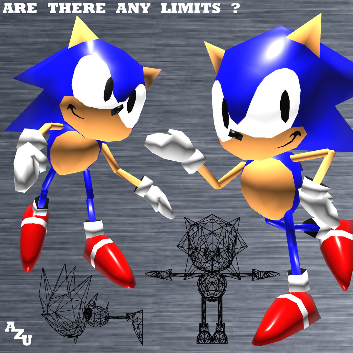 azumadeline's tweet photo. Not a single person on earth said "Hey Mary, can you make a Sonic 3D model?" but by damn I'm gonna do it anyways

https://t.co/13Yio79vv6 https://t.co/Z8nLDL02hj