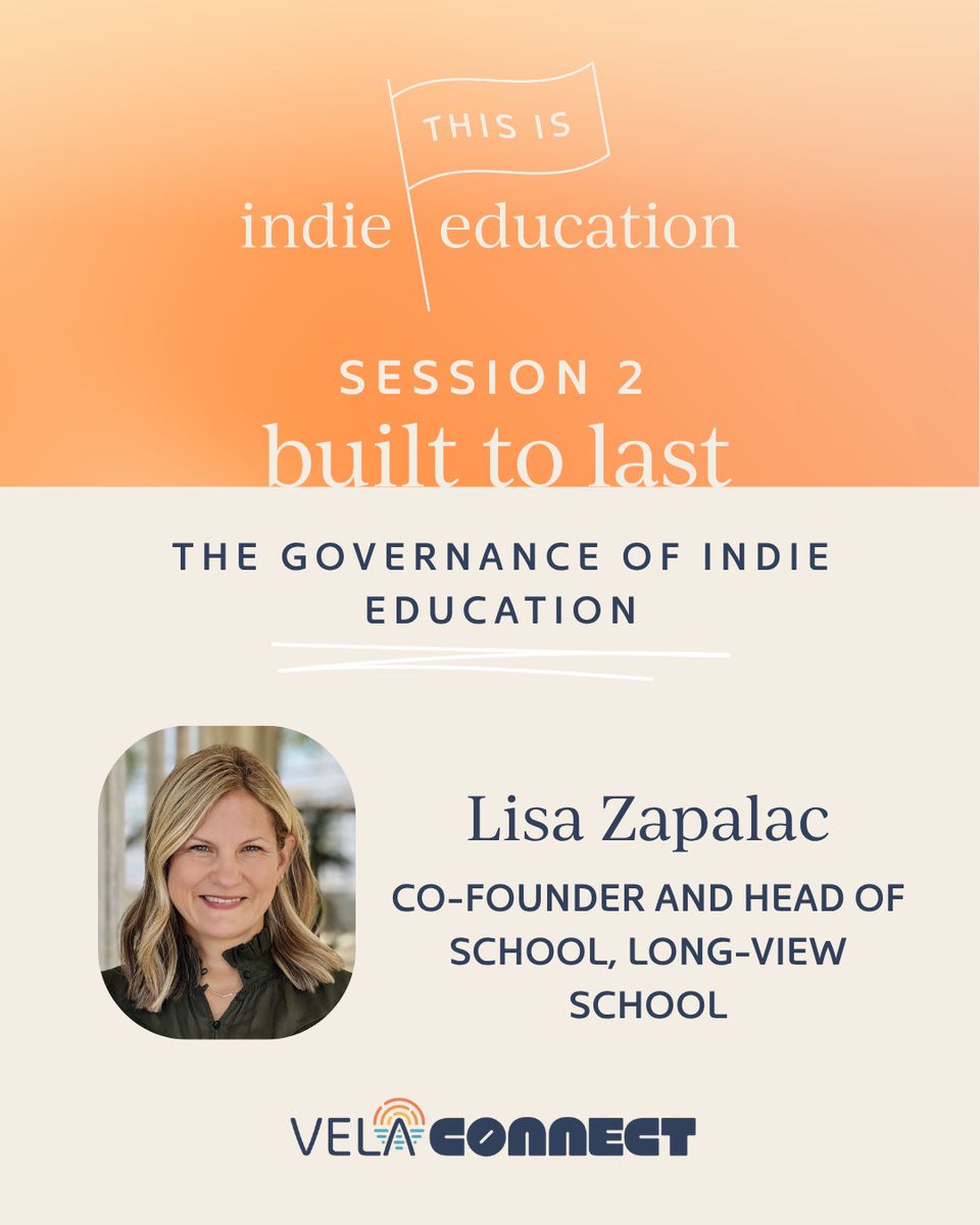 VELAorg's tweet photo. Meet the VELA Austin, TX speakers for: Built to Last — The Governance of Indie Education.

What does it take to build an education model that stands the test of time?

This panel will explore how thoughtful governance, founder autonomy, and family trust create strong, sustainable learning communities built to last.