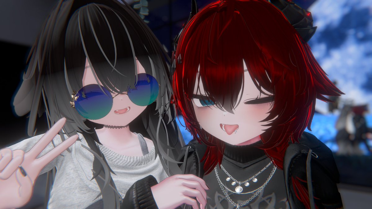 marusora0616's tweet photo. みんなおはよー！
AZUKIさんとツーショット！📸
昨日休んだから今日は頑張るぞー！

 #VRChat  #Kaguya3D https://t.co/0e2NuhojSR