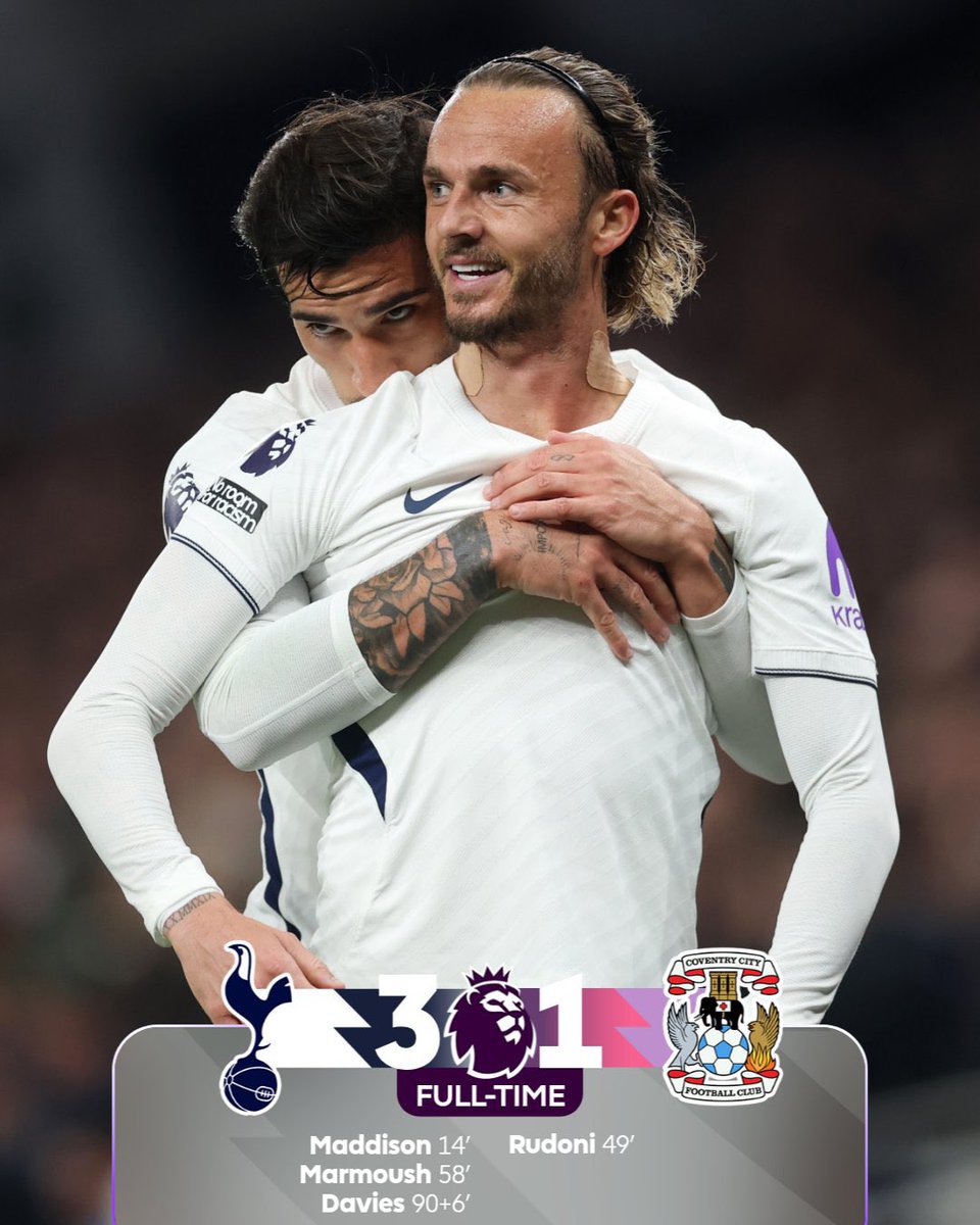 WhoGotTheCode's tweet photo. #13 Destiny Udogie was left out of the squad against Coventry City through injury. Tottenham got their 6th league point of the season and keep Coventry on 6 points.

13 is the 6th prime number.

Roberto De Zerbi was born on 6/6. https://t.co/D7J3DtBHLK