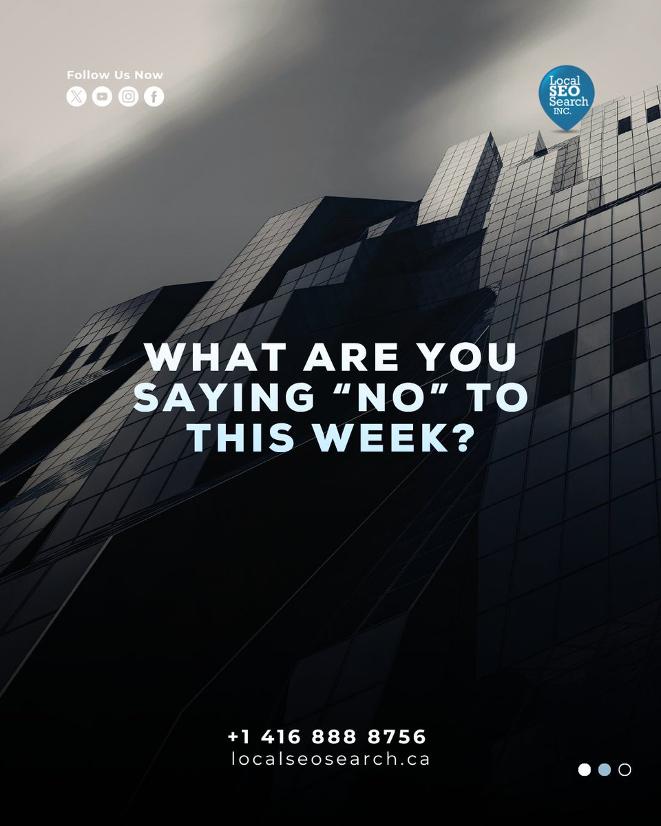 LocalSEO_Search's tweet photo. A new request, another meeting, one more idea for the list? Protecting your time can be just as important as deciding what deserves a yes. #MondayThought #BusinessLife https://t.co/Y1MtyFwjv3