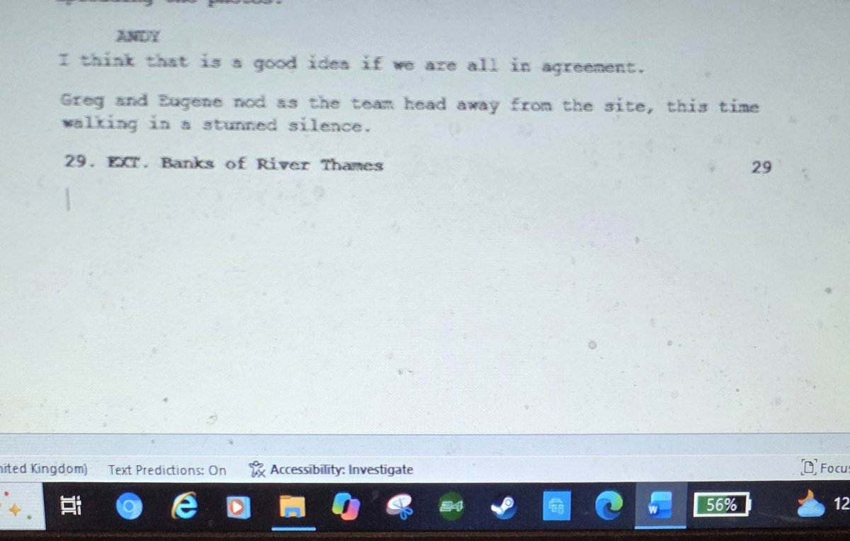 The_Pen_and_Ink's tweet photo. Who doesn't love a scriptwriting evening. How's everyone else getting on with their WIPs? #scriptwriting #WritingCommunity #writingevening https://t.co/9hZEVn4chF