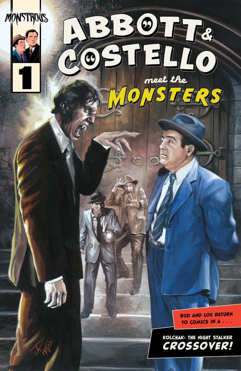 FanboyFactor's tweet photo. ABBOTT AND COSTELLO® RETURN TO COMICS AFTER MORE THAN 50 YEARS IN ABBOTT AND COSTELLO MEET THE MONSTERS™  #abbottandcostello @Monstrous_Verse @jamesaquilone @JK_Woodward @zacatkinson https://t.co/vK7uwfGrK9 https://t.co/6iyZgEnRur