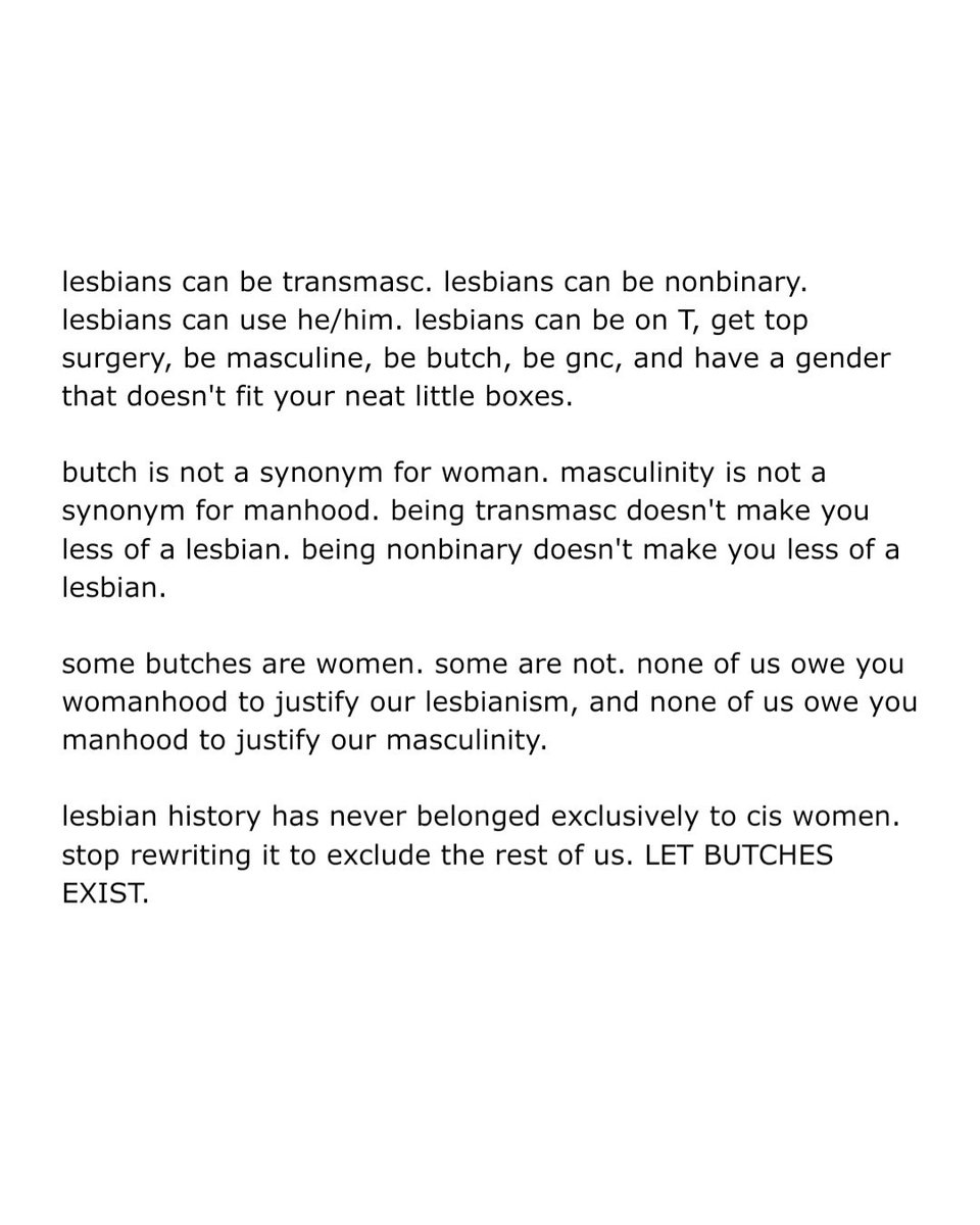 tuasmatas's tweet photo. our history is bigger than your definitions. butches have always existed beyond the boundaries you keep trying to draw around us. https://t.co/NMlcU4TZSb