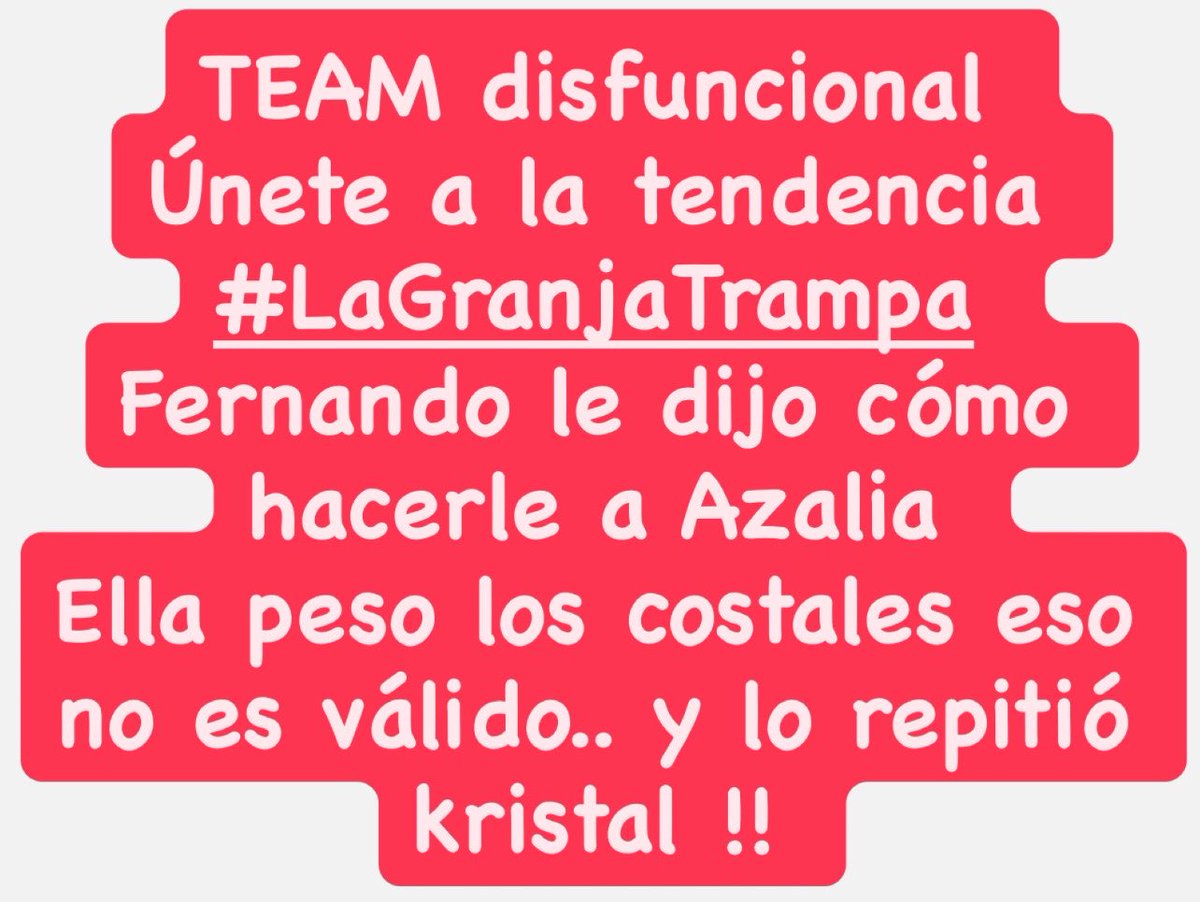 chilis1703's tweet photo. Exigimos que se repita el juego.. Azalia hizo trampa!! Y recibió ayuda por parte de Fernando y mono!! Y @KristalSilva_ lo repitió no podían hablar del juego no podían recibir ayuda. #LaGranjaTrampa 
#LaGranjaFraude #LaGranjaCapataz https://t.co/kMZs5wfYlH