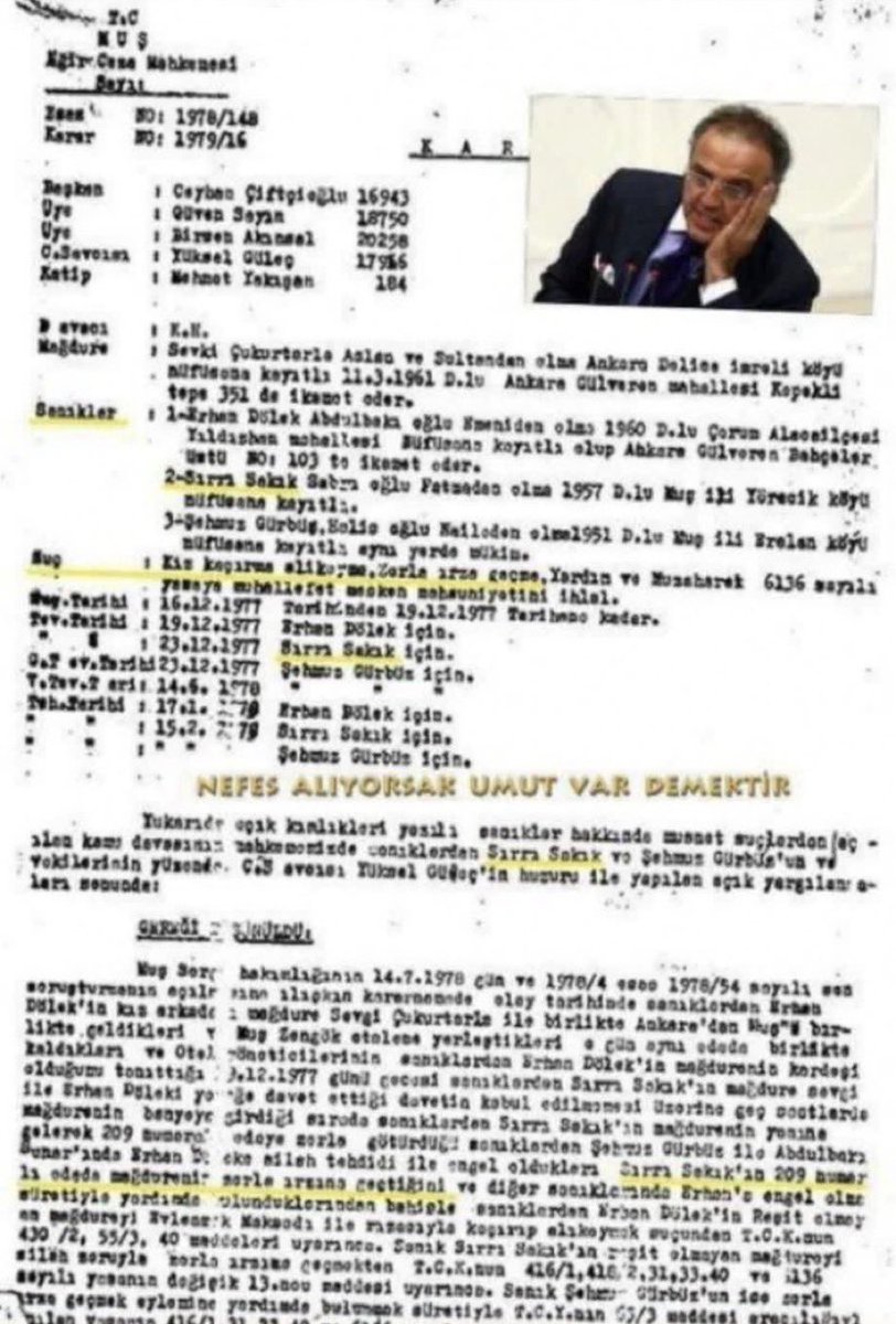 fatiheryilmaz0's tweet photo. Reşit olmayan kız çocuğuna tecavüzden hüküm giymiş Sırrı İzmir barosu seçim sonuçlarından dolayı zırlayarak “biz boyun eğmeyen bir geleneğin takipçileriyiz”
sloganı atmış.

Ne zamandan beri tecavüzcüler hukuk dersi veriyor, tecavüzcünün geleneği nedir? 

Memleketi tecavüzcülere hukuk dersi verme cüretini verenler bu hale getirdi.