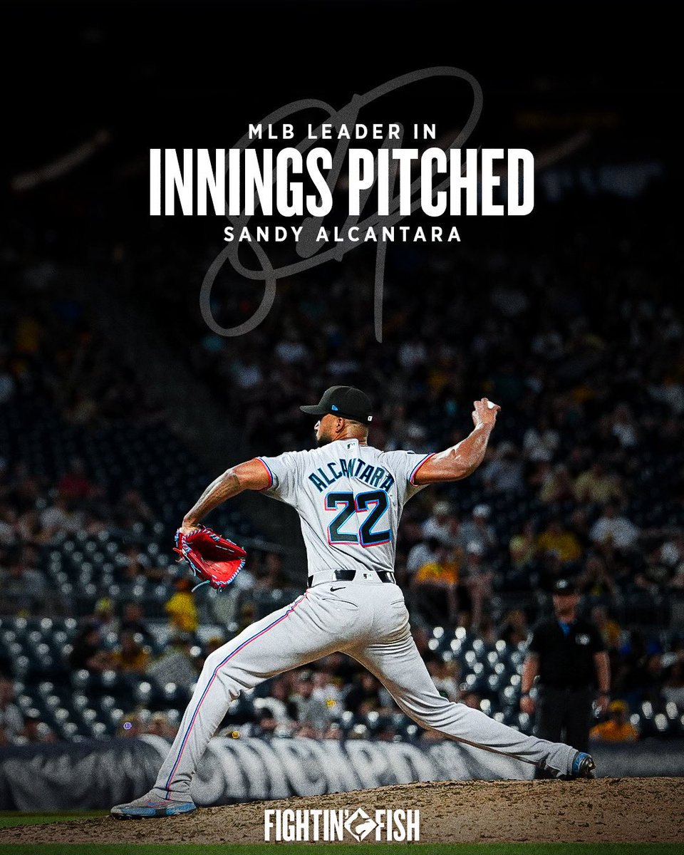 Marlins's tweet photo. Define workhorse 🐎 https://t.co/TIuHYbXRXl
