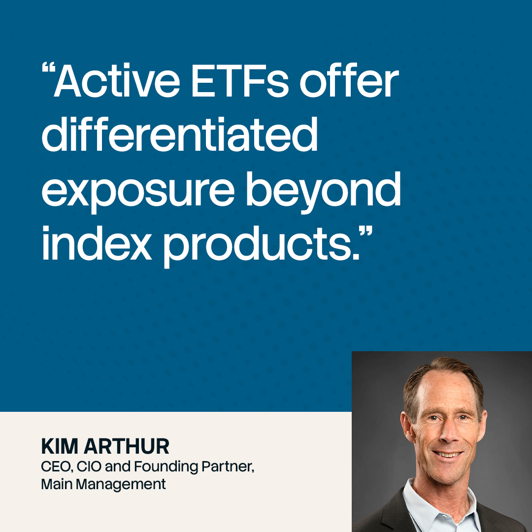 MainManagement's tweet photo. Model portfolios are becoming easier to scale, but harder to distinguish.

With active ETFs now in half of advisor models, the shift goes beyond adoption. Active strategies are becoming core building blocks, giving advisors more ways to address index concentration, diversify exposures and differentiate portfolios without sacrificing scalability.

Main Management CEO/CIO Kim Arthur shares his perspective alongside Elise Terry of @BlackRock and Ty Peebles, CFA of @WestEndAdvisory in a new Barron's Custom Content sponsored feature exploring what this evolution means for advisors and the future of portfolio construction.

Read the feature: https://t.co/oAiAEyxKg8