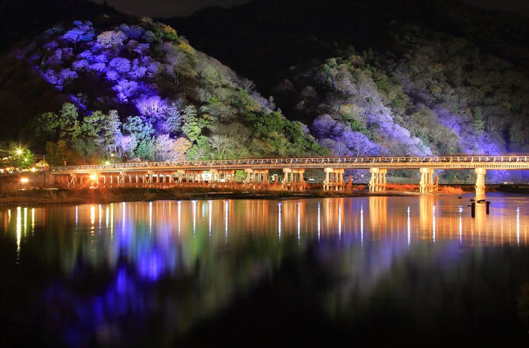 new_rakuen's tweet photo. 渡月橋(京都) https://t.co/JWzSfplotM