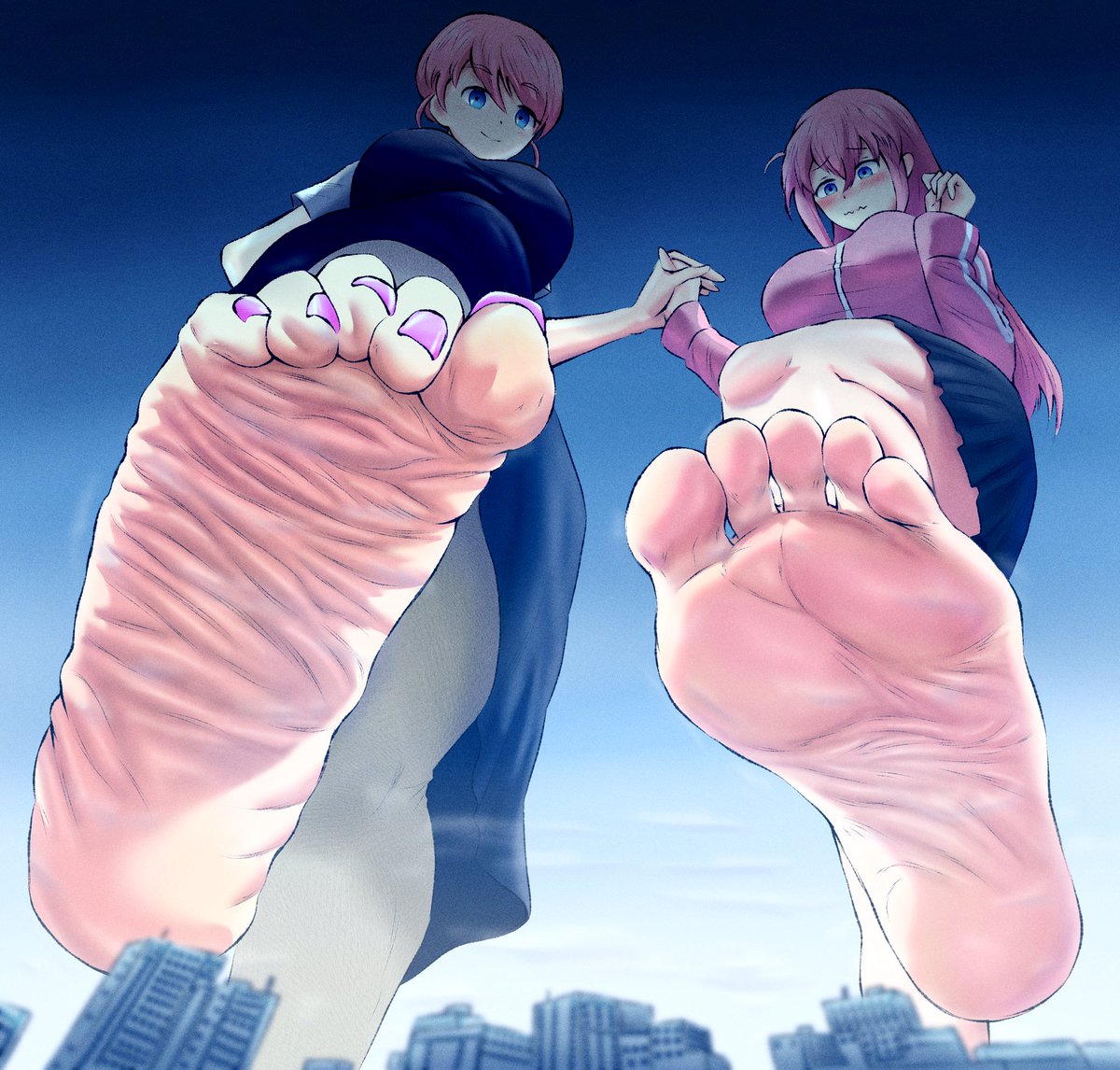 ChikaRx39579's tweet photo. Bocchi &amp; Her Mom
#bocchi #giantess #giantessfeet #feetworship https://t.co/NHstgKL1ym