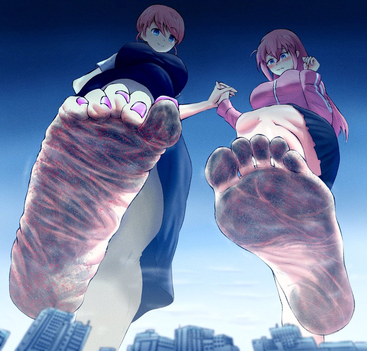 ChikaRx39579's tweet photo. Bocchi &amp; Her Mom
#bocchi #giantess #giantessfeet #feetworship https://t.co/NHstgKL1ym