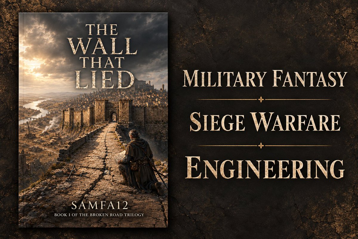 Samfa12's tweet photo. If you like the engineering side of fantasy, this one's for you.

The Wall That Lied follows a disgraced military engineer called back to defend the city that blames him for a disaster. Siege warfare, political intrigue and black humour.

https://t.co/9jfBmrwd0f
#FantasyBooks https://t.co/sYPRidV1aO