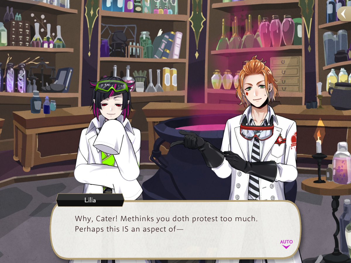 spadesofdeuce's tweet photo. If you look closely you can see me sobbing in the corner and begging for more ingame Cater angst https://t.co/U9zKbIaCTs