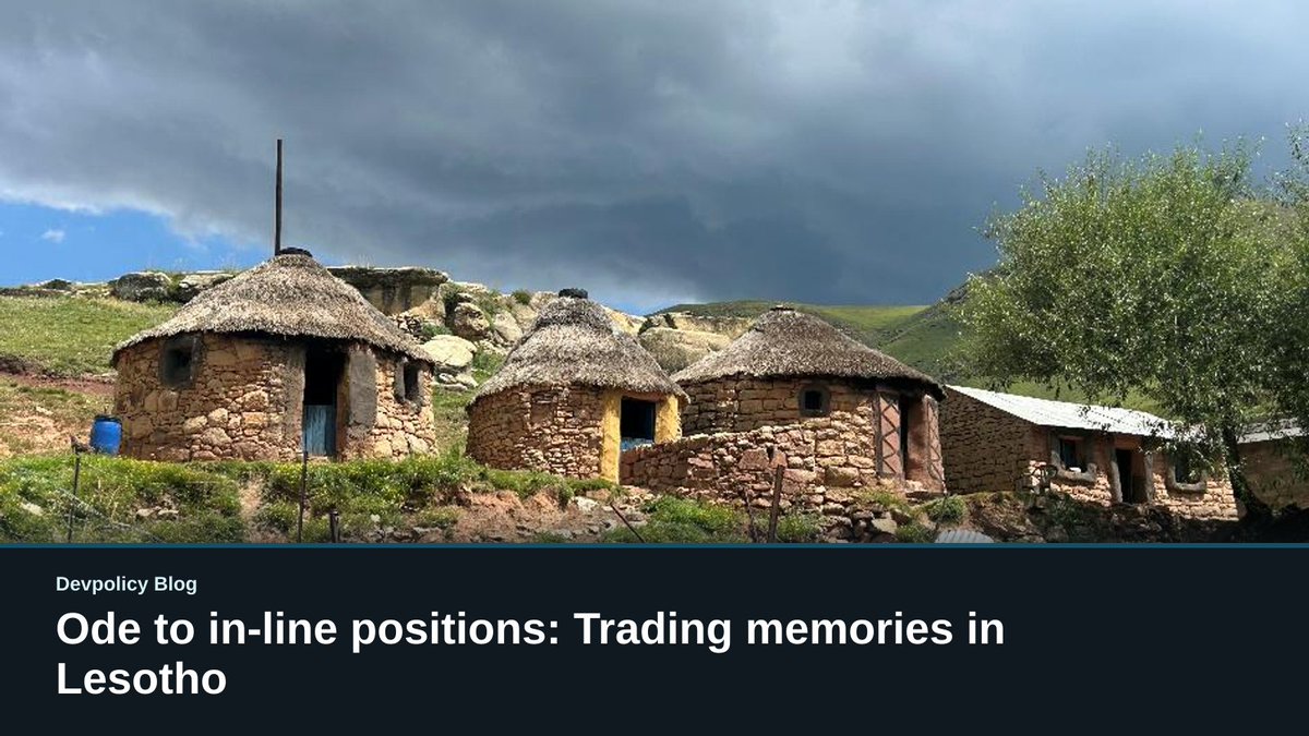 devpolicy's tweet photo. A development specialist returns to Lesotho decades later to find his old water systems still running - and asks why "in-line" placements worked better than today's contractor-run aid facilities.

https://t.co/pNWq6C6Kvq

#AidEffectiveness #InternationalDevelopment #PNG https://t.co/k6DdHVItBJ