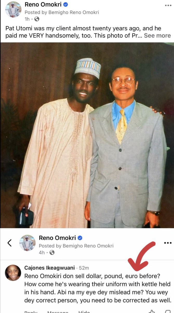 renoomokri's tweet photo. Dear Ikeagwuani,

Thank you for your feedback. Yes, this is how I dressed twenty-seven years ago, and that is how I still dress today. 

What I am holding is not a kettle, although there is nothing wrong with having a kettle for alwala nearby. 

The reason Muslim communities have, over the years, been immune to plagues and pandemics that have affected humankind is their practice of ritual cleansing, otherwise known as ablution. 

What I am holding in my hand is a pager. Don't forget that this was 1999. There were no GSM phones in Nigeria. At that time, if you could afford it, you had a pager. When people wanted to reach you, the pager would buzz and deliver their messages. 

Thanks again, and may God bless you. 

Bemigho Reno Omokri
