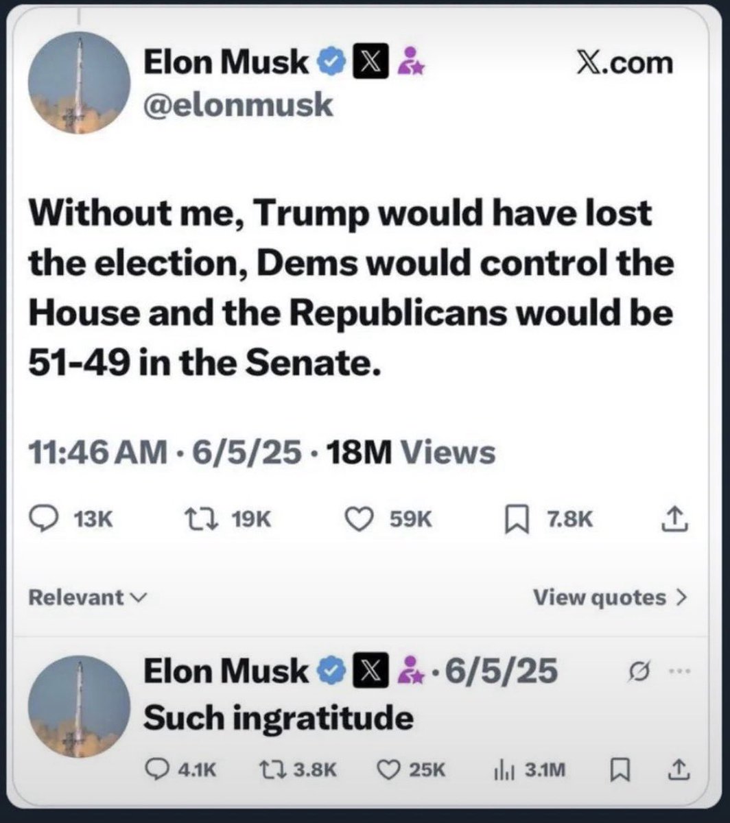 VotesBlue2's tweet photo. @WhiteHouse @elonmusk https://t.co/e6kRGC3WYH