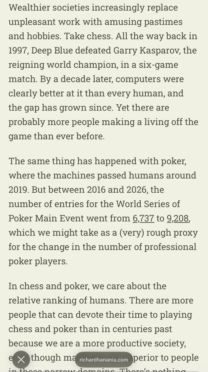 jonboguth's tweet photo. @OldKnavey @RichardHanania Looks like his intuition on chess (which is obviously just one example of the broader point) was right https://t.co/wX8euwL3vN