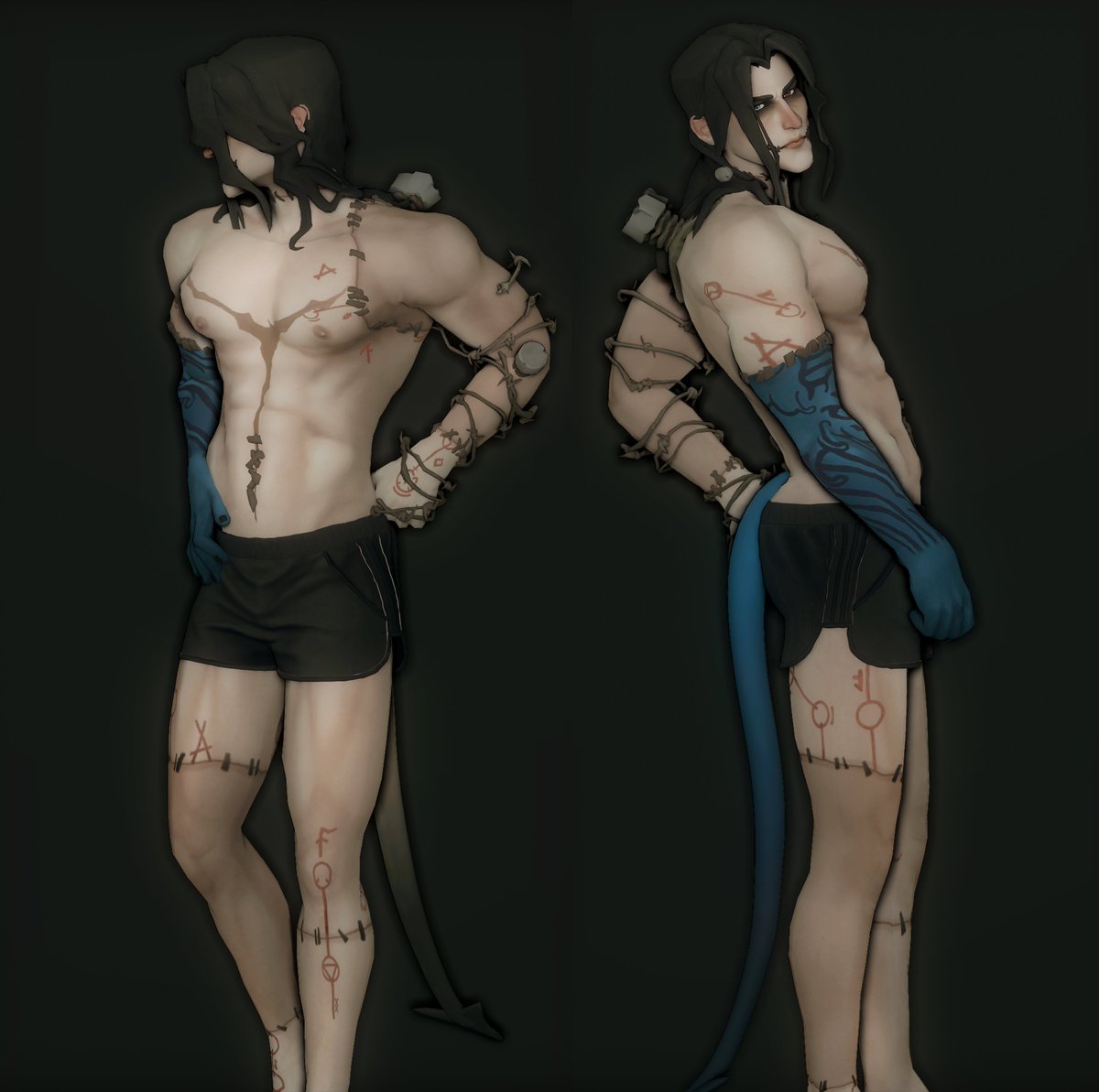 postingmysims's tweet photo. Updated my Deadlock Victor CC set to include his leg details and also added a tail! Also now comes in a zip file option for an all in one download

#ts4cc #deadlockvictor https://t.co/aDzazEZfZC