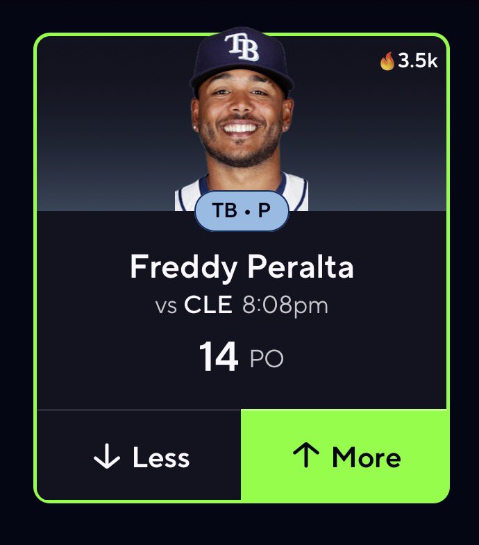 NukesOnlyVIP's tweet photo. He’s going OVER📈

☢️ MLB POTD — FREDDY PERALTA
⬆️ MORE 14 Pitching Outs vs CLE

Five complete innings gets us home. Peralta reached 15+ outs in 8 of the 10 outings shown, averaging 15.7.

Cleveland is a tough matchup, and that 2-out showing is the warning sign. Backing the bounce-back tonight. 🎯

🔬Powered by @IntelliPickz 

#NukesOnly #MLB