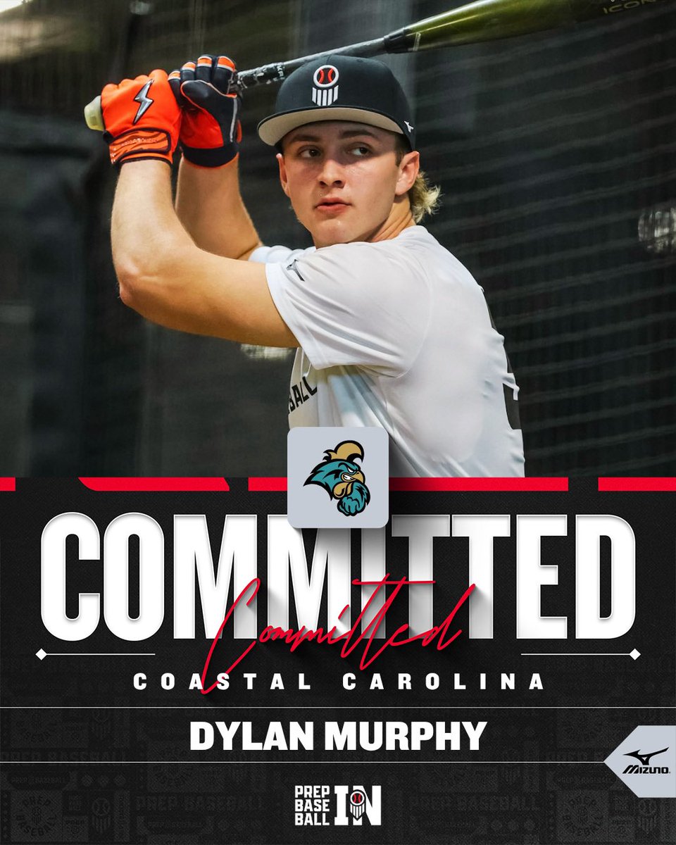 PrepBaseballIN's tweet photo. ‘28 SS Dylan Murphy (Evansville Mater Dei HS) commits to Coastal Carolina #ChantsUp 

2x Junior Future Gamer (‘23, ‘24) &amp; Midwest Super Sophomore Games alum (‘25).

👤PROFILE: https://t.co/WIyANFivz8

@Murf14D || @MaterDeisports || @Athletics_BSBL_ || @CoastalBaseball https://t.co/O7MKhZf2qp