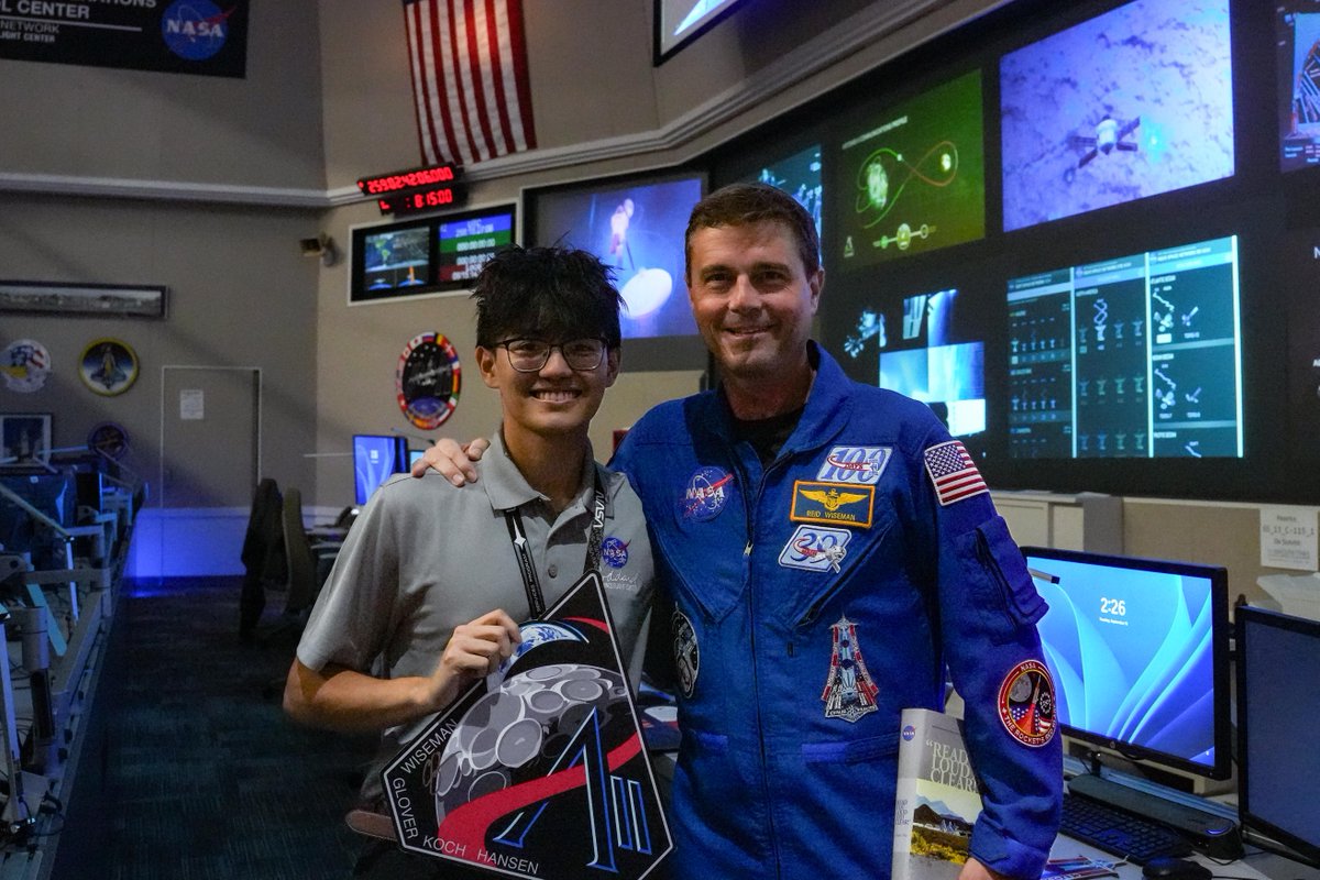 NASAGoddard's tweet photo. Sometimes bringing NASA’s missions to the public means you get closer to the mission than expected!

James Tran is a Public Affairs Intern in our Office of Communications. He’s gaining experience in public speaking, photography &amp; communications that help people connect to NASA. https://t.co/p7Gs89dsHD