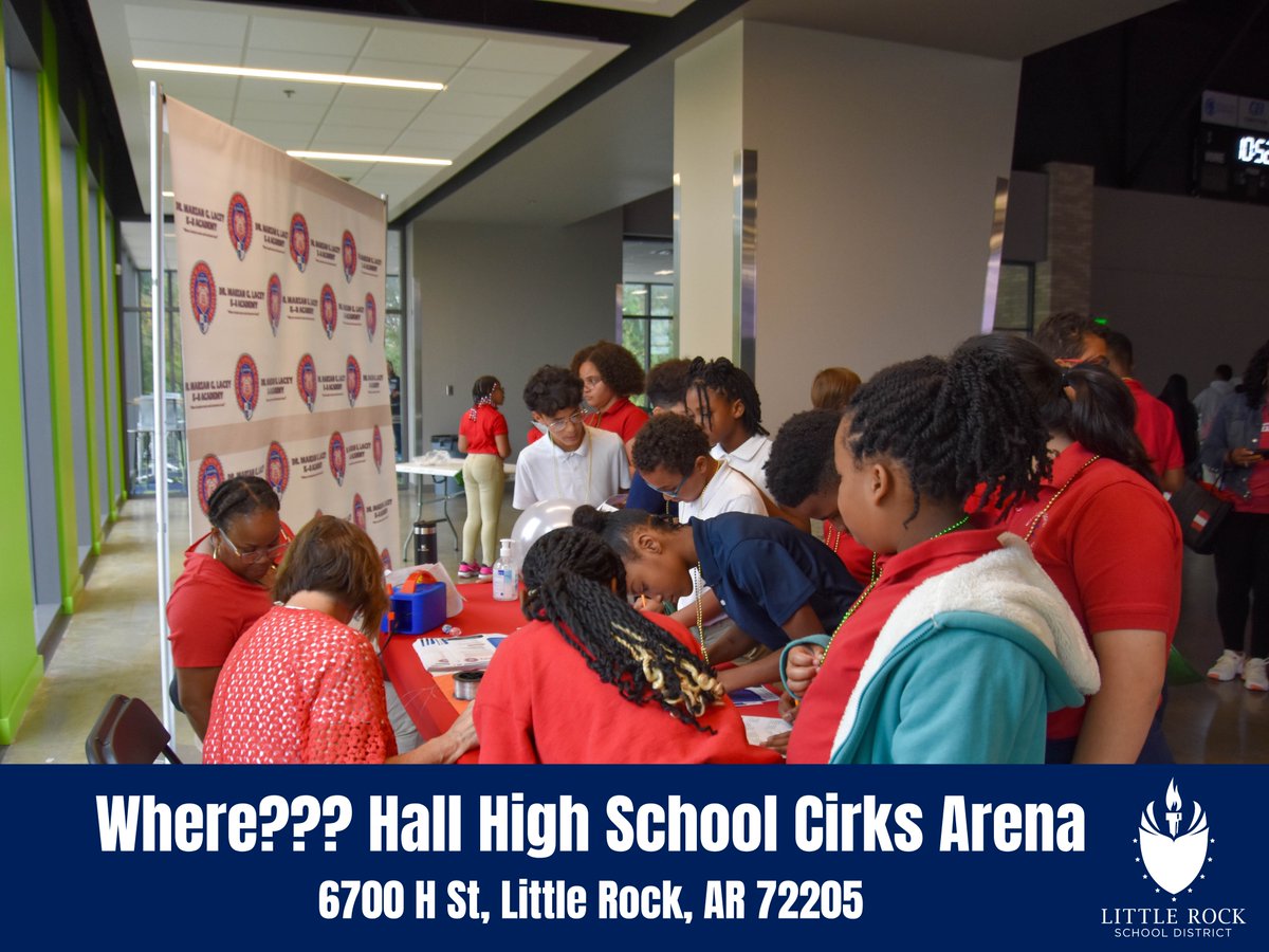 lrsd's tweet photo. 🙌 Big opportunities await! LRSD’s Middle School Recruitment Fair gives 5th graders a chance to explore academics, athletics, arts, clubs and more!

📅 Oct. 21 | 9 a.m.–2 p.m.
📍 Hall High School Gym (Cirks Arena)
#LRSDProud #MiddleSchoolRecruitment #DiverseVoicesEndlessChoices https://t.co/TJ8DaZKiYR