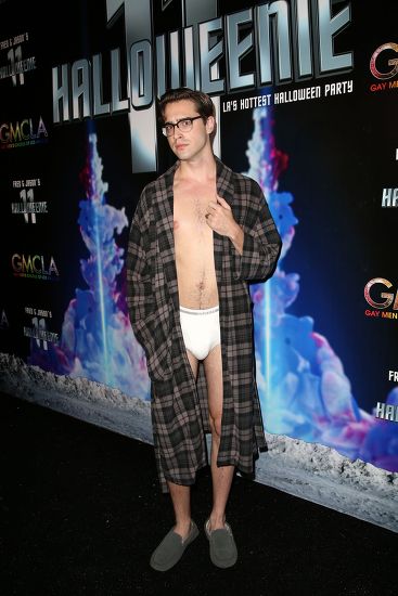 Herewego10132's tweet photo. Actor Ryan McCartan attends a Halloween party in his tighty whities https://t.co/yn2BwVO18X