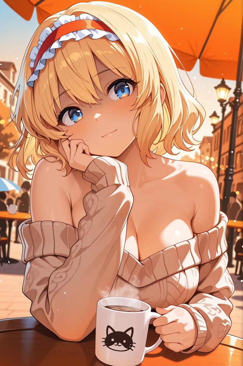 cca_0093's tweet photo. 🍁☕アリスと秋のデート💙

アリスと過ごす秋のひととき✨

一緒にどんな時間を過ごしたい？🥰
①向かい合っておしゃべり💕
②おしゃべりお散歩☕
③手作りお菓子をプレゼント💖
④公園デート🍁

番号で選んでね👇

#東方Project #アリス・マーガトロイド #AIイラスト https://t.co/Kj20nqdrdZ