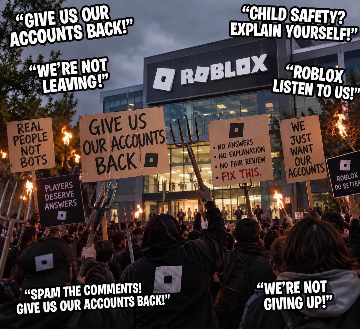 ADevilishButler's tweet photo. for the people that are actually innocent #roblox #enforcementban #RobloxBan  @DavidBaszucki
@Roblox
l https://t.co/zvAOAZpVfQ