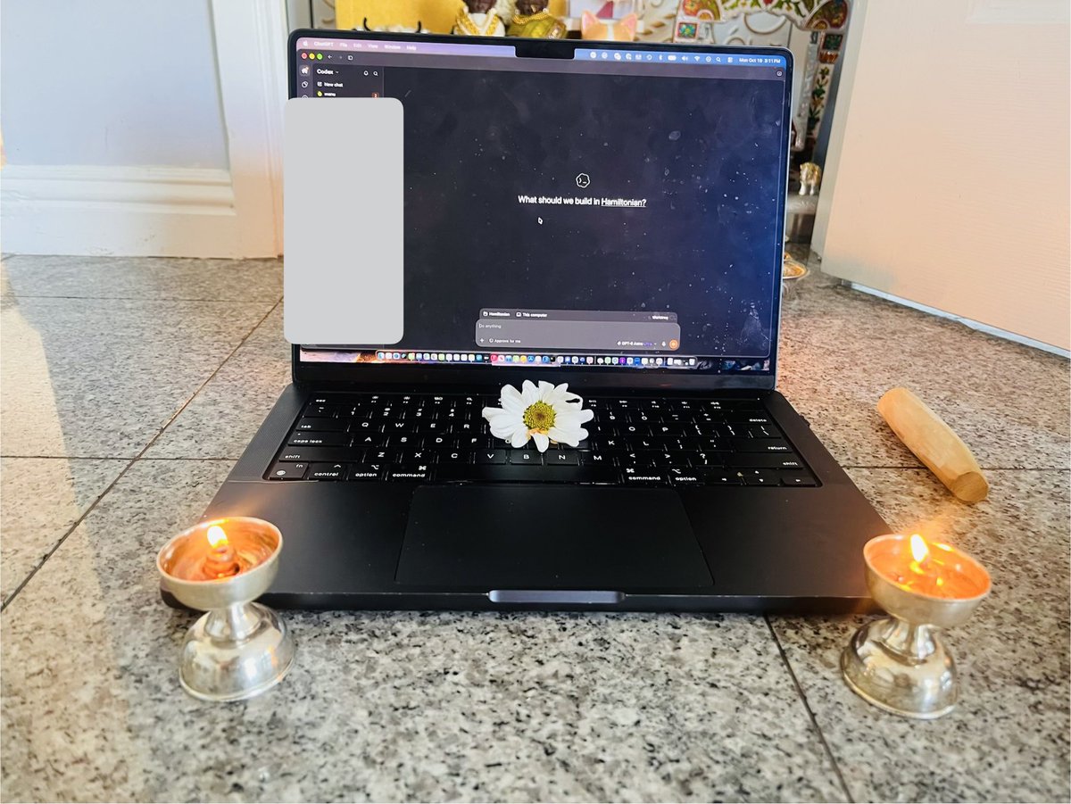 bufoverflow's tweet photo. This year, Astra pooja was literal. ⚡️

Here’s to the spark that gives us agency to overcome ignorance. Prompting is the mantra to engage these tools of clarity and creation. https://t.co/HDyG4D8sAD
