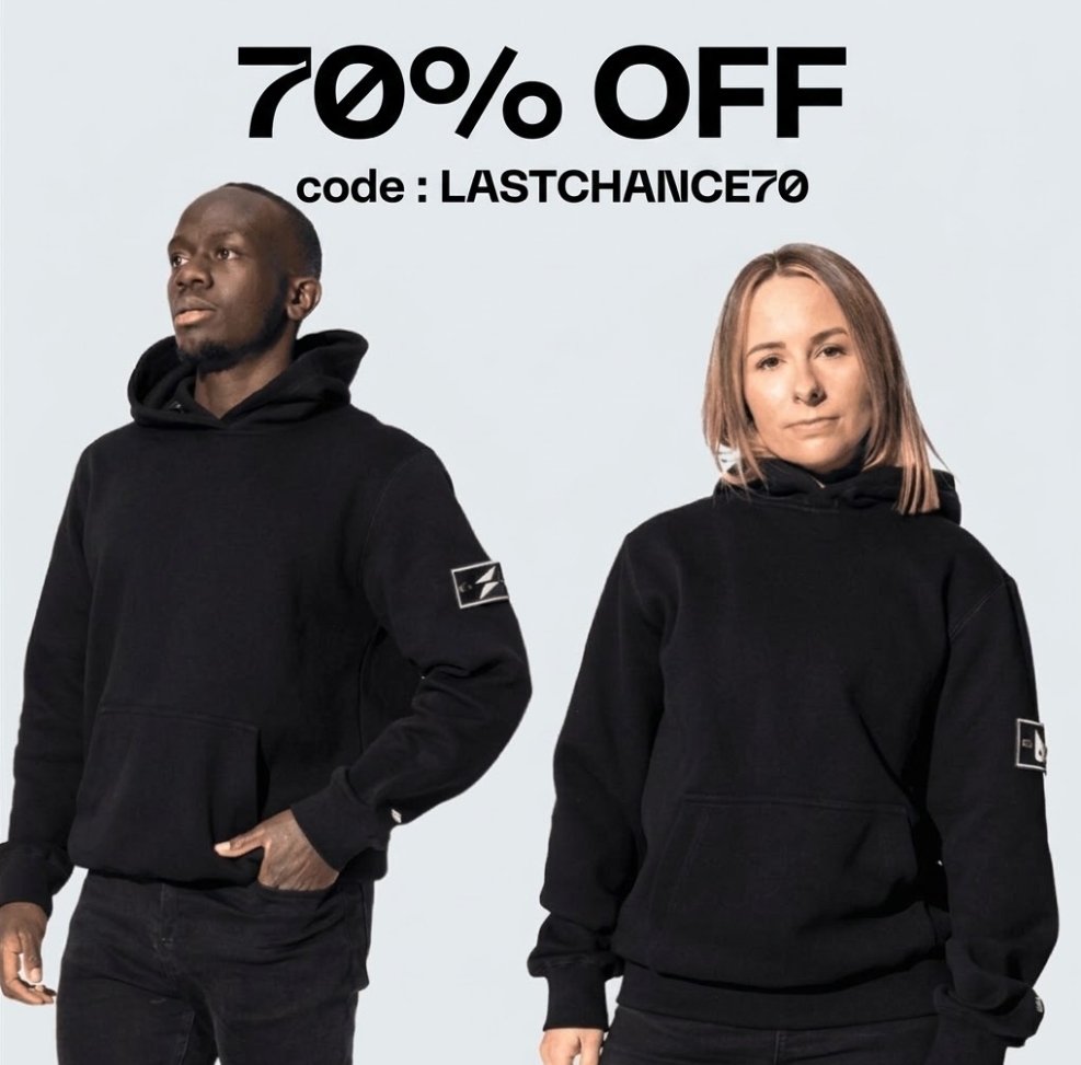 STEPNeur's tweet photo. 🚨 LAST CHANCE! The current collection is being discontinued today! 🛍️

Get 70% OFF on:
👕 Everyday T-shirt
🧥 Premium Hoodie
📦 FSL Essential Bundle

🔥 Code: LASTCHANCE70

🛒 Grab yours before it’s gone: https://t.co/eg1HaqpBAu https://t.co/t5ia3BSczI