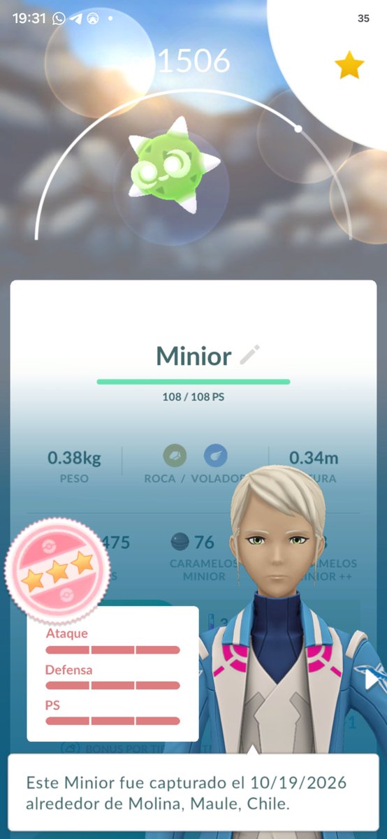 Zhebaaa64's tweet photo. Creo que fue un dia productivo😆💫🌠
#pokemongoapp #pokemongofriendcode #PokemonGOfriend #pokemongolatam https://t.co/aTxAKIlcMu