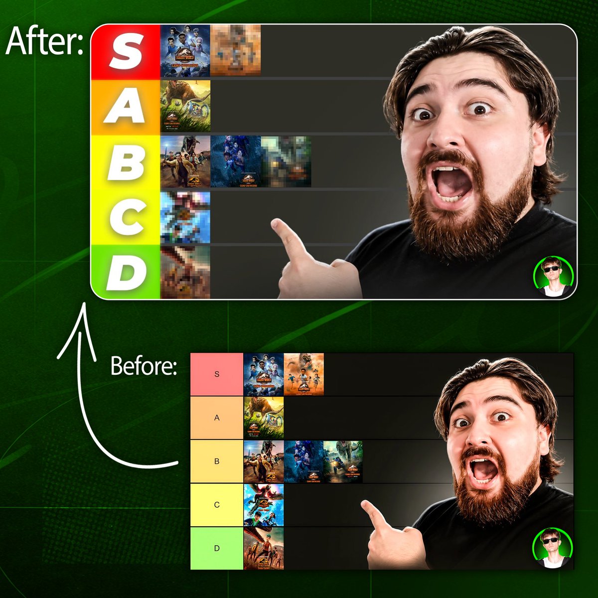 revalodznn's tweet photo. Thumbnail for a good client, before &amp; after!
How do you like this style?✨

#thumbnail #photoshop #youtube https://t.co/AqnILDfiaD