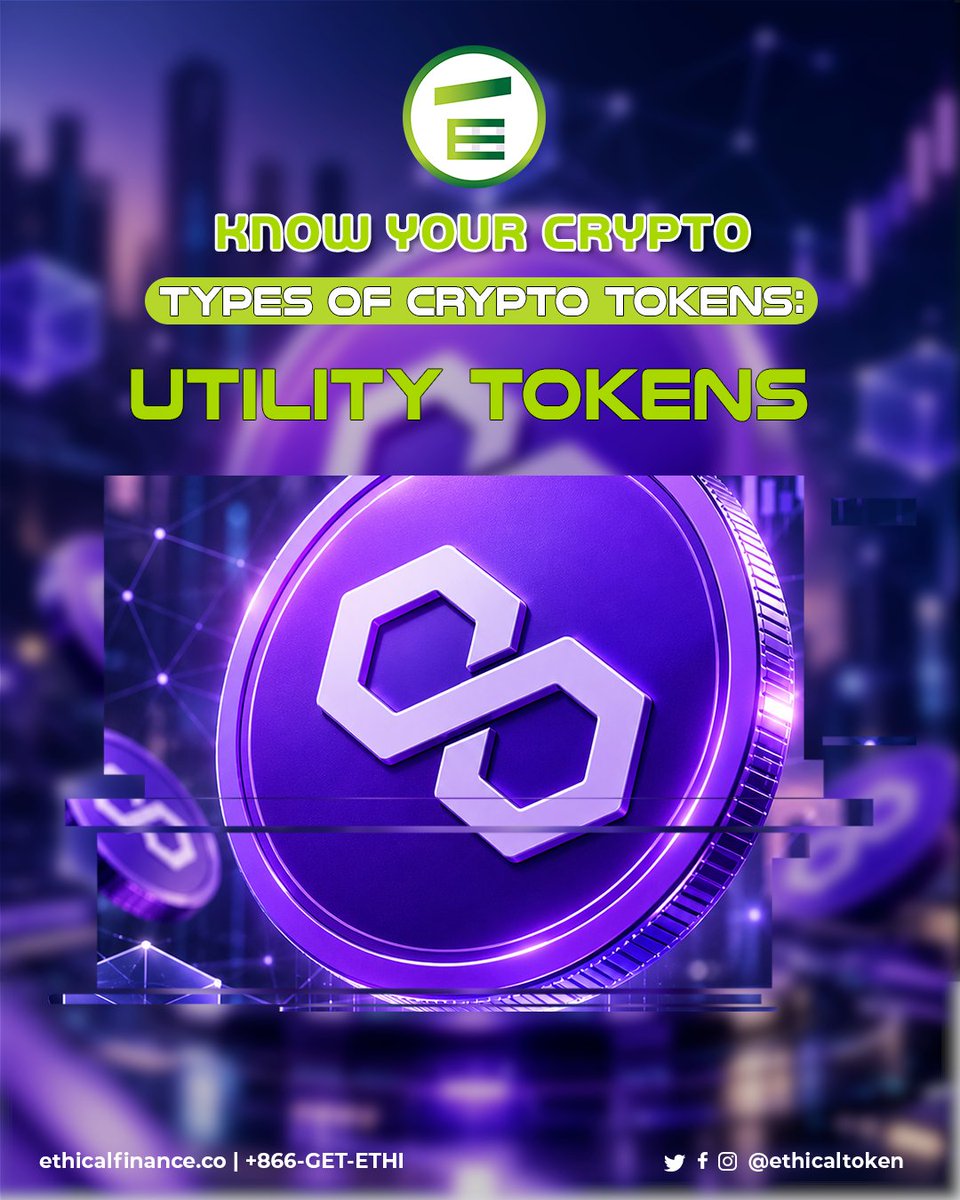 ethical_token's tweet photo. Considered a basic token function, utility tokens provide holders access to products or services on the mainnet’s ecosystem. Some of these functions include utilizing the platform for transactions and paying for transfer fees. https://t.co/2NRSOs6QU3
