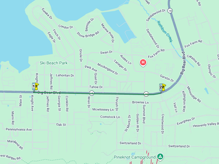 Caltrans8's tweet photo. SBCO: In @CityofBBL , a moving closure of the southbound #1 lane on State Route 18 is scheduled for Tuesday, October 20, from 9 a.m. to 2 p.m., between Knight Avenue and China Garden Road. Crews will perform pavement repairs near utility manhole covers. #Caltrans https://t.co/YQdzZjJJJm
