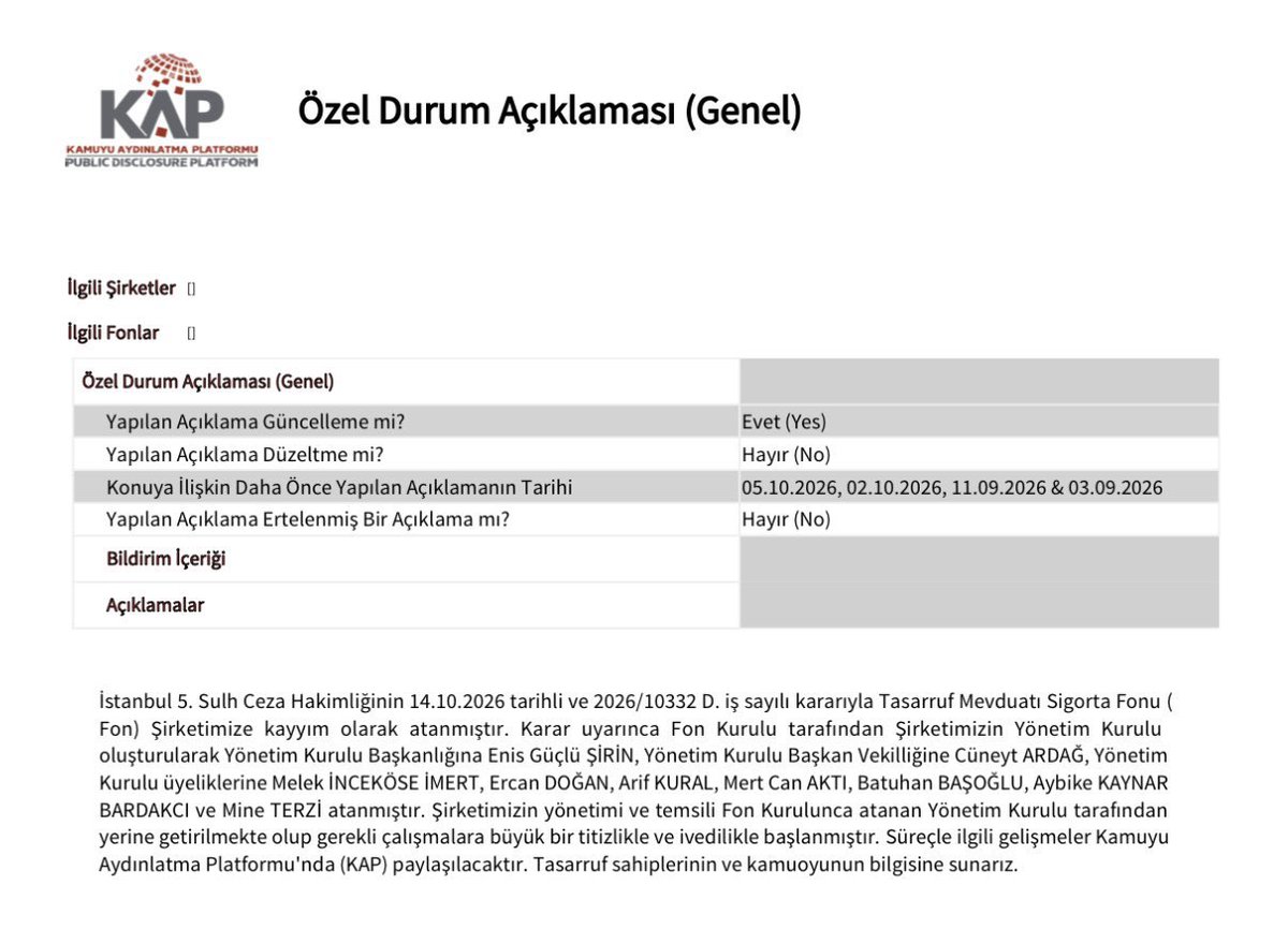 afsinbey76's tweet photo. Bu twiti mutlaka kaydedin. 

Tera Yatırıma TMSF tarafından kayyım atandı.

Günü geldiğinde bu Tera kime satılacak yada devredilecek çok iyi izleyin. İşte o zaman göreceksiniz ipin ucu kimdeymiş. https://t.co/Ufac4iyqfa